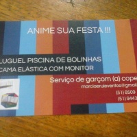 Aluguel de cama elástica e piscina de bolinhas com opção de monitores.
