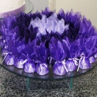 trufas em trouxinhas de organza