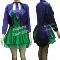 Fantasia Coringa feminina para alugar