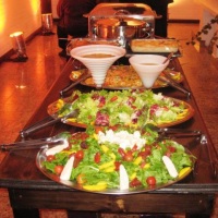 mesa de saladas