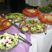 mesa de saladas
