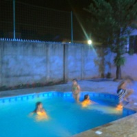 Holofotes azuis, aconchegante