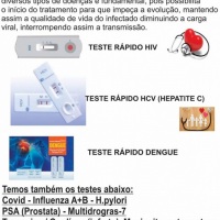 TEMOS DIVERSOS TESTES ANTÍGENOS E SOROLOGICOS, SOLICITE.