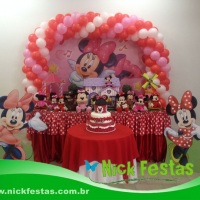 Locação de mesa decorada infantil Minnie