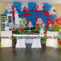Mesa Provençal clean dos smurfs