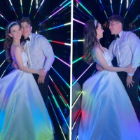 Túnel de Led em Casamento!