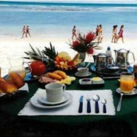 Café da manhã na praia