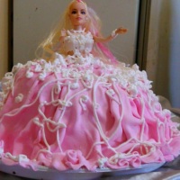 BOLO VESTIDO DE BONECA