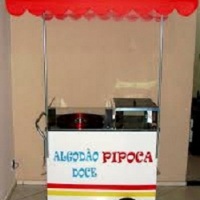 Carrinho de Pipoca Doce e Salgada e Algodão Doce Conjulgado