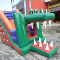 Mini tobogã Jacaré 
Dimensões: 2,10 larg x 4,47 comp x 2,80 alt