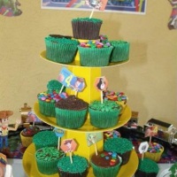 Cupcake sabor chocolate e cobertura de ganache