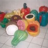 frutas gigantes decorrativas