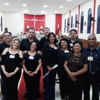 Equipe da Pastoral de Noivos da Paróquia Nossa Senhora Rainha da Paz em 2019