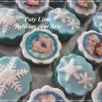 Cupcakes decorados - Frozen