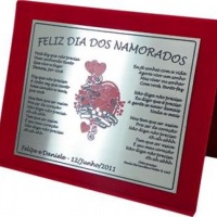placas de homenagem dias dos namorados