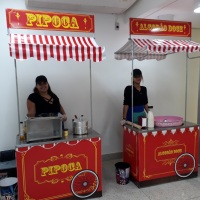 Carrinho de pipoca e algodão doce sétima festas