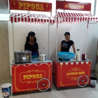 Carrinho de pipoca e algodão doce sétima festas