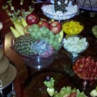 Cascata de Chocolate com Mesa de Frutas