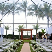 Tenda Piramidal 10x10 Cristal Decorada