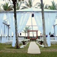 Tenda Piramidal 10x10 Cristal Decorada