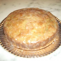 bolo de abobrinhas com glacê de limão Siciliano
