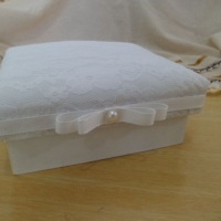 Cx 15x15 almofadinha com renda