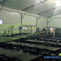 REFRESCARE - Tendas Climatizadas. Aluguel de Galpões de Lona Climatizados. Galpões Lonados climatiza
