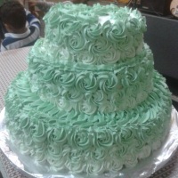 verde e branco 
casamento