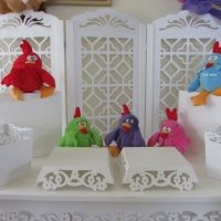 decoração em provençal com peças de pelúcia