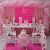 As bailarinas , linda festa e super delicada para meninas de 1 a 5 anos