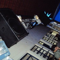 Box Truss Trave com Sistema de Som em Fly