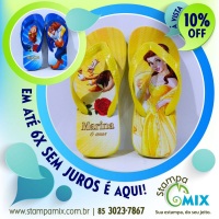 Chinelo Borracha Microporosa, duráveis, gravação sem limite de cores, 17/18 até 45/46.