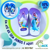 Chinelo Borracha Microporosa, duráveis, gravação sem limite de cores, 17/18 até 45/46.