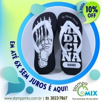 Chinelo Borracha Microporosa, duráveis, gravação sem limite de cores, 17/18 até 45/46.