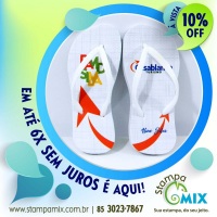 Chinelo Borracha Microporosa, duráveis, gravação sem limite de cores, 17/18 até 45/46.