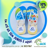 Chinelo Borracha Microporosa, duráveis, gravação sem limite de cores, 17/18 até 45/46.