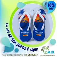 Chinelo Borracha Microporosa, duráveis, gravação sem limite de cores, 17/18 até 45/46.