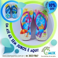 Chinelo Borracha Microporosa, duráveis, gravação sem limite de cores, 17/18 até 45/46.