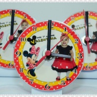 Relógio Personalizado - Relógio decorativo no tema da sua festa.