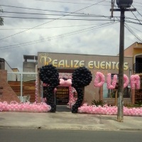 Arco de Orelhas Minnie Rosa