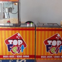 Barraquinhas de Pipoca e Cachorro Quente.