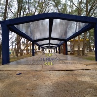 Pavilhao com forração em tecido.