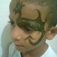 pintura facial- dragão