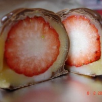 trufa de morango