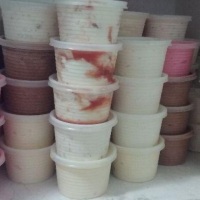 potes de 200 ml sorvete