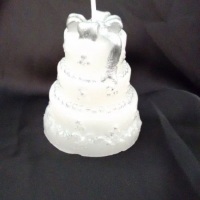 Lembrancinha Casamento Vela Bolo pintado a mão