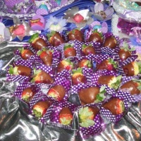 morangos fondados ao chocolate