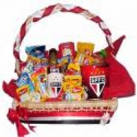 cesta de time de futebol personalizada