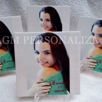 Azulejo personalizado com tema e foto!!! 
Todos são acompanhados com embalagem, saquinho celofane f