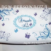 Necessaire personalizada!!! 
Todas são acompanhadas com saquinho celofane, fita e tag. 
Medindo: 1